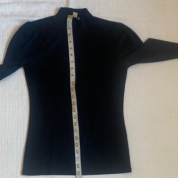 J. CREW Sparkling Navy Long Sleeve Top - Picture 8 of 9